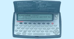 Franklin Webster digital dictionary.